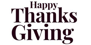 \"Happy Thanksgiving\"
