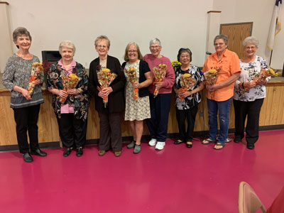 a group of members of the Cedar County Memorial Hospital Auxiliary