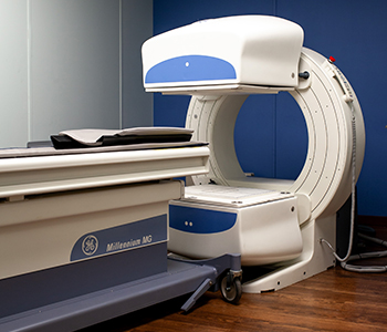 The nuclear medicine camera at Cedar County Memorial Hospital, installed in May of 2026.photo of a nuclear medicine camera machine
